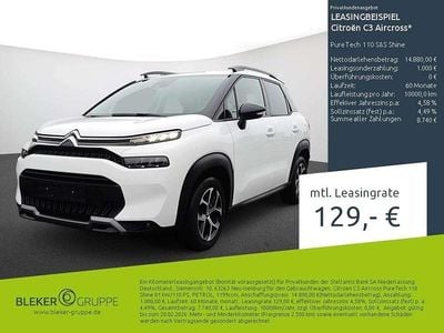 Gebraucht Citroën C3 Aircross PureTech 110 PS (80 kW) 2023 Weiß SUV