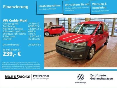 Brugt VW Caddy R 122 HK (89 kW) 2022 Rød MPV