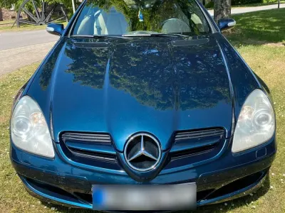 Gebraucht Mercedes SLK200 163 PS (119 kW) 2005 Blau Cabrio