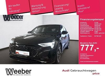 Gebraucht Audi Q8 e-tron S-Line 300 kW (408 PS) 2023 Mythosschwarz metallic SUV