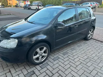 Gebraucht VW Golf V 2005 Schwarz Kleinwagen