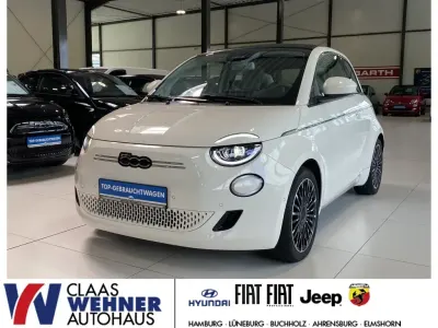 Gebraucht Fiat 500e La Prima 86 kW (118 PS) 2023 Arktis weiß) (weiss Cabrio