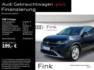 Gebraucht VW T-Cross Life 95 PS (69 kW) 2025 Schwarz SUV