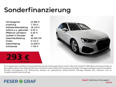 Używany Audi A4 Ambiente 163 KM (119 kW) 2023 Biały Sedan/Limuzyna