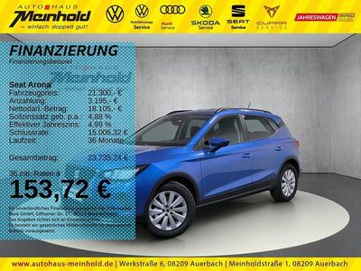 Gebraucht Seat Arona Style 95 PS (69 kW) 2025 Sapphire blau metallic SUV