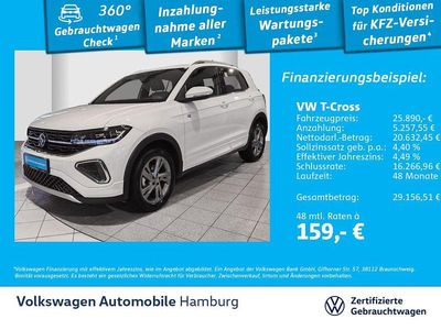 Gebraucht VW T-Cross R-line 116 PS (85 kW) 2024 Weiß SUV