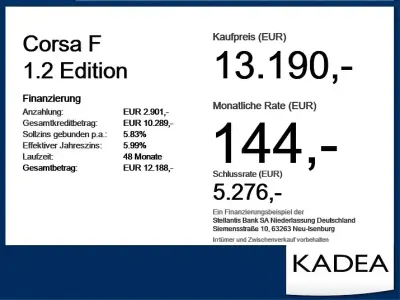 Gebraucht Opel Corsa Edition 75 PS (55 kW) 2023 Aluminium silb/kristall silb (metallic) Kleinwagen