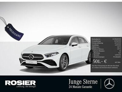Gebraucht Mercedes A200 Advanced Plus 163 PS (119 kW) 2024 Weiss / polarweiß Limousine