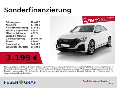 Gletscherweiß metallic Gebraucht 2025 Audi Q8 Ambiente SUV | 72.440 €