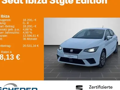 Brugt Seat Ibiza Style 116 HK (85 kW) 2024 Hvid Sedan