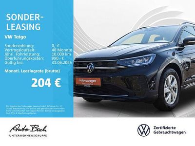Gebraucht VW Taigo Life 95 PS (69 kW) 2024 Deep black perleffekt SUV