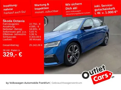 Gebraucht Skoda Octavia RS 200 PS (147 kW) 2022 Raceblau metallic Kombi