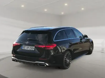 Gebraucht Mercedes C200 AMG line 204 PS (150 kW) 2025 Schwarz metalliclack obsidianschwarz Kombi