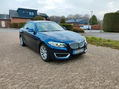 Second-hand BMW 220 Luxury Line 184 CP (135 kW) 2014 Albastru Coupe