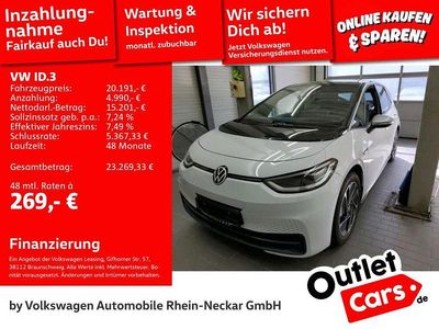 Usata VW ID.3 Pro Performance 150 kW (204 CV) 2020 Bianco Utilitaria