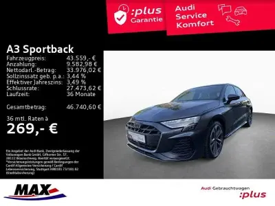 Brugt Audi A3 S-Line 204 HK (150 kW) 2025 Grå Sedan