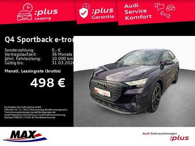 Auroraviolett metallic Gebraucht 2025 Audi Q4 e-tron S-Line SUV | 51.709 € (Etwas zu teuer)