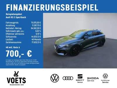 Neu Audi RS3 Sport 400 PS (294 kW) 2026 Grau Limousine