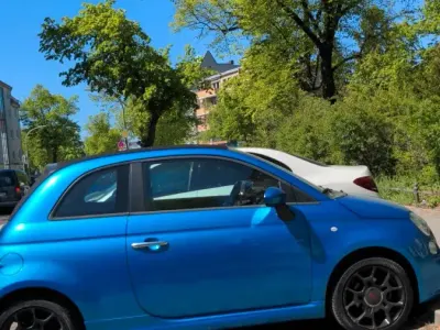 Usata Fiat 500C 77 CV (56 kW) 2014 Blu Cabrio