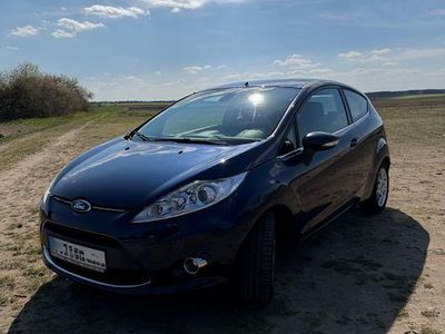 Gebraucht Ford Fiesta Trend 82 PS (60 kW) 2012 Blau Kleinwagen