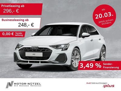 Gebraucht Audi A3 S-Line 150 PS (110 kW) 2025 Gletscherweiß metallic Limousine