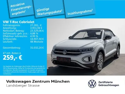 Gebraucht VW T-Roc Cabriolet Move 150 PS (110 kW) 2023 Weiß Cabrio