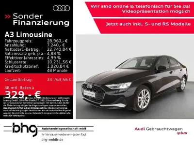 Gebraucht Audi A3 Comfort 150 PS (110 kW) 2025 Mythosschwarz metallic Limousine