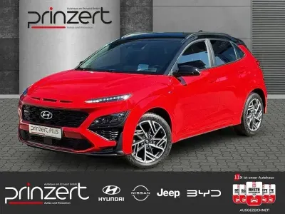 Gebraucht Hyundai Kona N Line 120 PS (88 kW) 2023 Ignite flame / abyss black / sol SUV