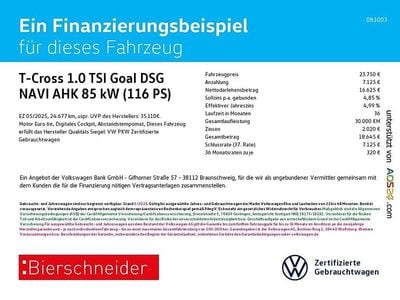 Grau Gebraucht 2025 VW T-Cross Goal SUV | 23.750 € (Guter Preis)