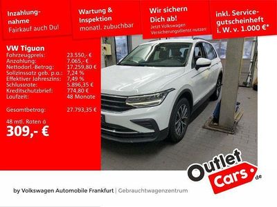 0q pure white Gebraucht 2022 VW Tiguan Life SUV | 23.550 € (Guter Preis)