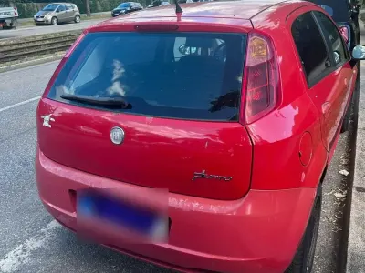 Gebraucht Fiat Grande Punto 2009 Rot Kleinwagen
