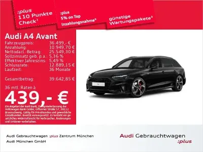 Gebraucht Audi A4 S-Line 204 PS (150 kW) 2024 Mythosschwarz metallic Kombi