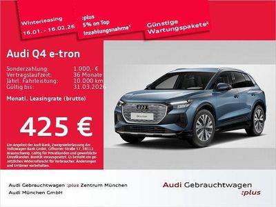 Blau Gebraucht 2024 Audi Q4 e-tron Advanced SUV | 45.181 € (Etwas zu teuer)