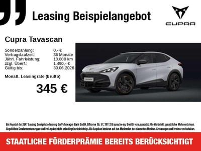 Neu Cupra Tavascan VZ 250 kW (340 PS) 2026 "white" silber SUV