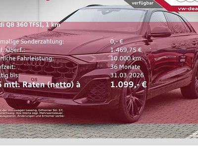 Neu Audi Q8 Comfort 490 PS (360 kW) 2026 Schwarz SUV