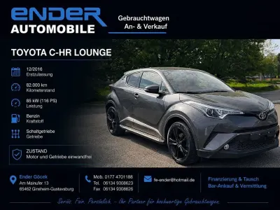 Gebraucht Toyota C-HR Lounge 116 PS (85 kW) 2016 Grau SUV