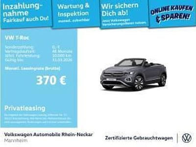 Gebraucht VW T-Roc Cabriolet Move 150 PS (110 kW) 2023 Grau (rauchgrau metallic) Cabrio