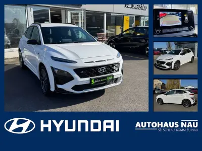 Gebraucht Hyundai Kona N Line 120 PS (88 kW) 2023 Atlas white / sol SUV