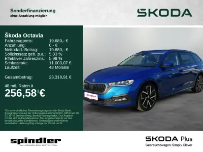 Gebraucht Skoda Octavia Clever 150 PS (110 kW) 2022 Raceblau metallic Kombi