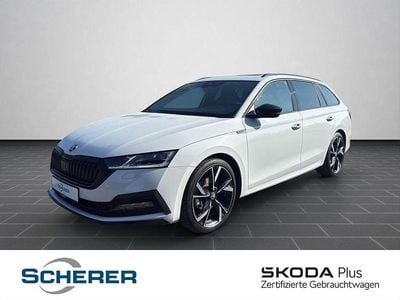 Gebraucht Skoda Octavia SportLine 190 PS (139 kW) 2023 Moonweiß perleffekt (metallic) Limousine