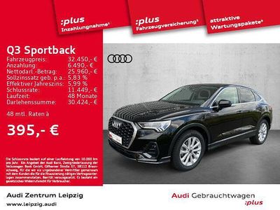 Gebraucht Audi Q3 Sportback Design 150 PS (110 kW) 2021 Mythosschwarz metallic SUV