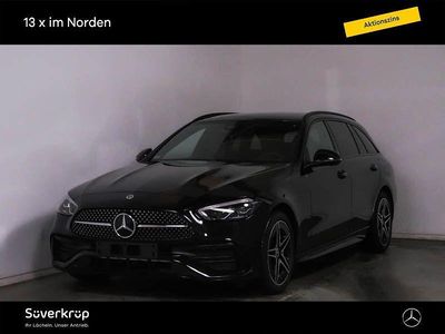 Schwarzlack obsidianschwarz (metallic) Gebraucht 2024 Mercedes C300e AMG Kombi | 43.830 € (Fairer Preis)