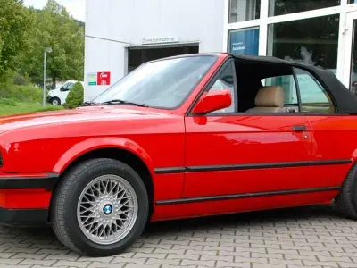 Brugt BMW 320 Sport Line 129 HK (94 kW) 1990 Rød Cabriolet