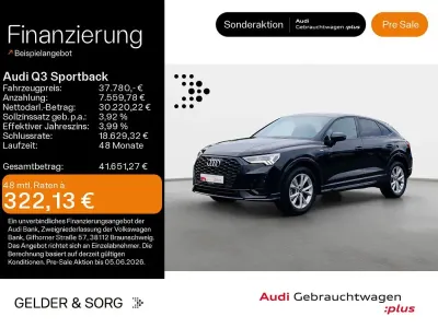 Gebraucht Audi Q3 Sportback S-Line 150 PS (110 kW) 2025 Schwarz SUV