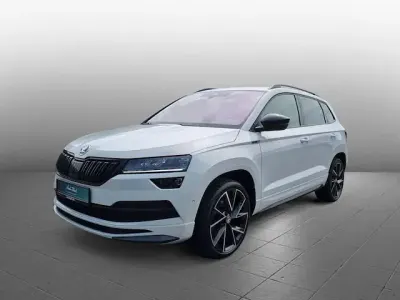 Gebraucht Skoda Karoq SportLine 190 PS (139 kW) 2022 Moonweiß perleffekt SUV