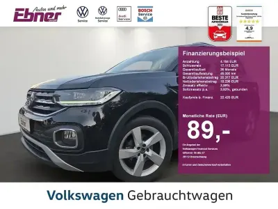 Gebraucht VW T-Cross Style 110 PS (80 kW) 2023 Deep black perleffekt SUV