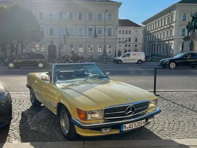 Gebraucht Mercedes SL280 241 PS (177 kW) 1977 Gelb Cabrio