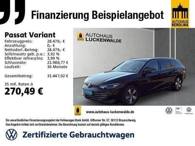 Gebraucht VW Passat IQ Drive 150 PS (110 kW) 2024 Schwarz Kombi