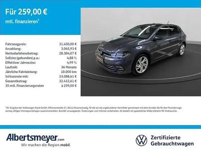 Nuova VW Polo Style 85 CV (62 kW) 2026 Grigio Utilitaria