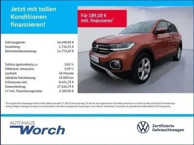 Gebraucht VW T-Cross Style 110 PS (80 kW) 2021 Energetic orange metallic SUV